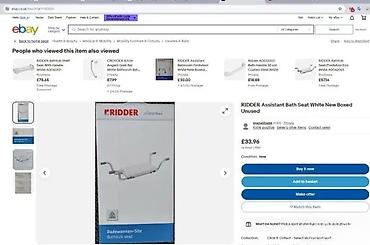 Ostali medicinski proizvodi: RIDDER Bathtub seat – sedište za kadu - Stabilno sedište za kadu sa — 5