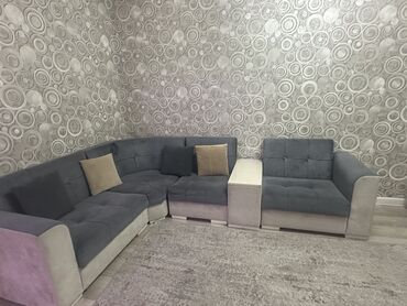 künc divan islenmis: Угловой диван, Б/у, Раскладной, С подъемным механизмом