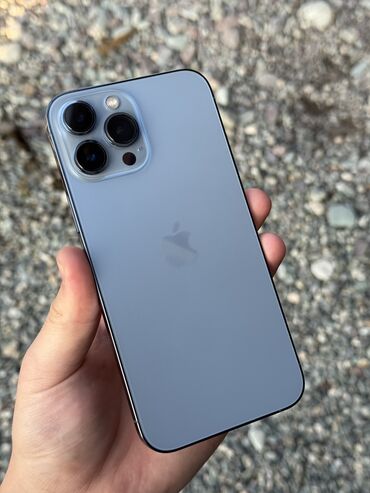 купить айфон x бу: IPhone 13 Pro Max, Колдонулган, 256 ГБ, Sierra Blue, Коргоочу айнек, Каптама, Кабель, 84 %