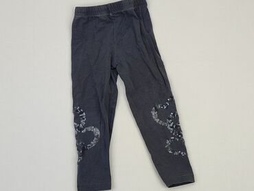 ocieplane spodnie dla dziewczynki: Legginsy dziecięce, 3-4 lat, 98/104, stan - Dobry