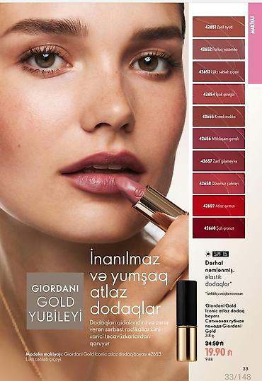 Giordani Gold Iconic atlaz dodaq boyası – SPF 15 - Dərhal lalafo.az -da Giordani Gold Iconic atlaz dodaq boyası – SPF 15 - Dərhal