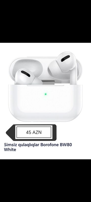 mikro qulaqlıq: Yeni Simsiz (Bluetooth) Qulaqcıqlar, Borofone, rəng - Ağ