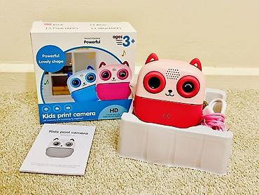 masin oyuncaq: Uşaq üçün termal printerli fotoaparat – Kids Print Camera - Yaş — 7