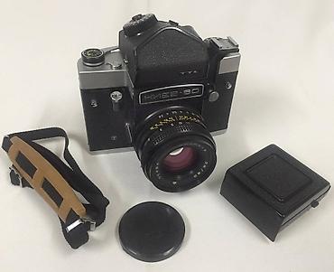 Фото и видеокамеры: Fotoaparat " Kiyev - 60 TTL " . Qədimi film camera . Kolleksiya — 8