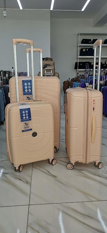 Çamadanlar: Silikon 3lü dəst endirimli çamadanlar Dəst olaraq endirimlə satılır — 9