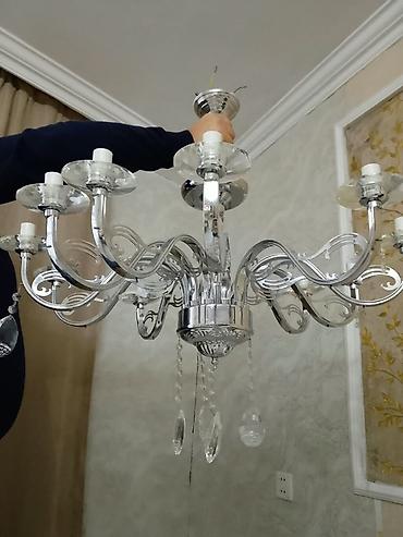 antik şamdan: Çılçıraq, 8 lampa, Metal — 1
