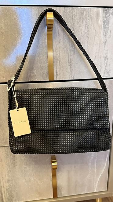 Çantalar: Primark qara çiyin çantası - Model: axşam/parti üslubunda, dikdörtqan — 2