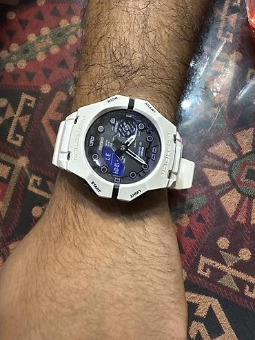 Aksesuarlar: Casio G-Shock GA-B001 seriyalı qol saatı. Ağ korpus və qayışa, qara — 4
