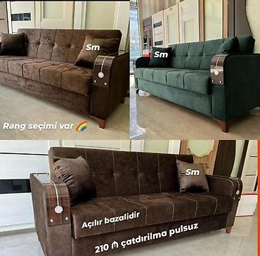 Divanlar: Açılan-bazalı divan - Mexanizm: açılır sistem, yataq funksiyası olan — 1