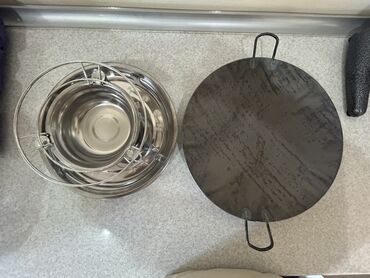 Restoran manqalları: Sənaye tipli qaz ocağı (çöl mətbəxi üçün) - Material: qalın divarlı — 20