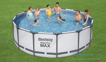 Массажеры и массажные аксессуары: Каркасный бассейн Bestway 56438/тличается высокой прочностью и