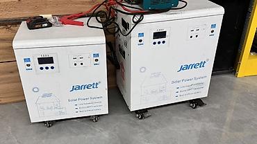 солнычный генератор: Солнечная энергосистема Jarrett (напольные модули на колесах) — 1