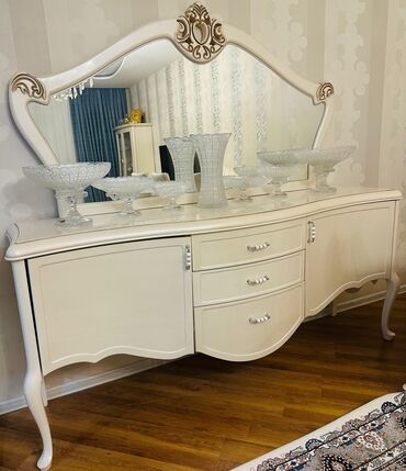 Masa və oturacaq dəstləri: Qonaq otağı üçün, Açılmayan, Oval masa, 6 stul — 5