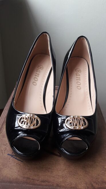 женские туфли на квадратном каблуке: Туфли, Размер: 37, цвет - Черный, Новый