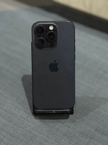 Apple iPhone: IPhone 15 Pro, 256 GB, Blue Titanium, Simsiz şarj, Face ID