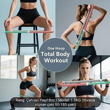 İdman və istirahət: “Spring Hula Hoop” – tam bədən məşqi üçün elastik fitnes halqası — 1