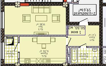 1 комната, 50 м², 4 этаж, ПСО (под самоотделку) at lalafo.kg 1 комната, 50 м², 4 этаж, ПСО (под самоотделку)