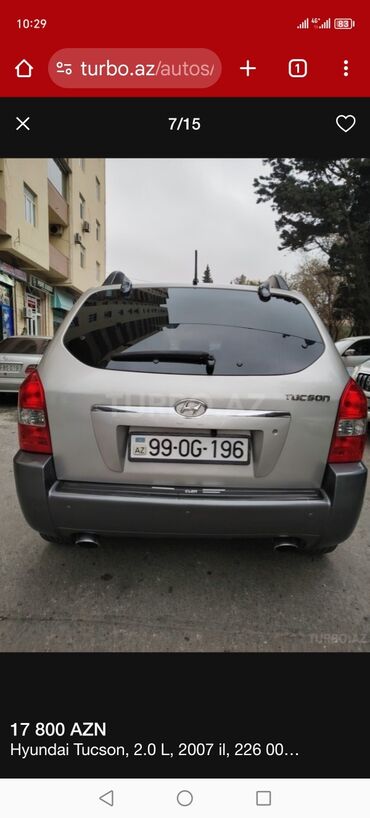turbo az mersedes panarama: Hyundai Tucson: 2 л | 2007 г. Внедорожник