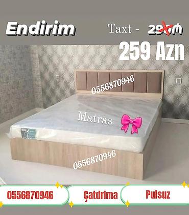 divan mobilya: Yeni, İkinəfərlik çarpayı, Bazasız, Matras ilə, Siyirməsiz, Rusiya — 3