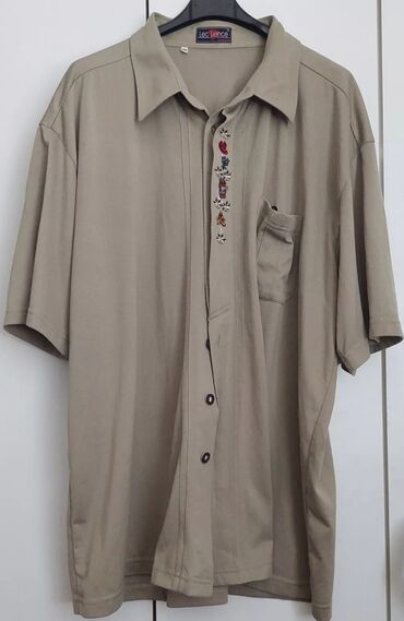 new tech fleece 2023: Shirt Short sleeves, XL (EU 54), color - Khaki