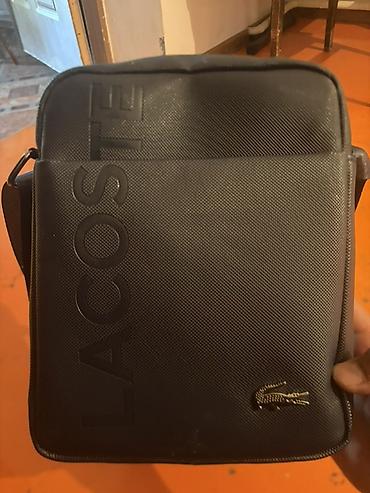лакосте барсетка: Сумка через плечо Lacoste, компактный городской формат. - — 4