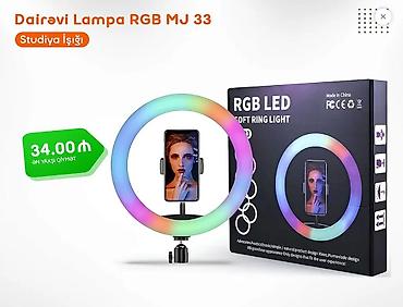 📦 Studiya İşığı Dairəvi Lampa RGB MJ 33 BM-25 🔸 Ölçüsü: 33 sm 🔸