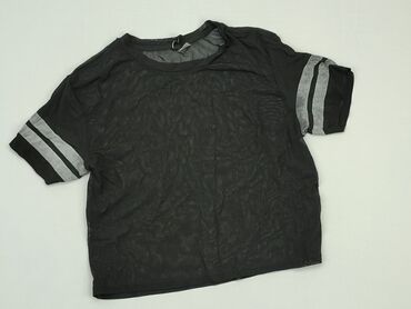 czarne t shirty z koronką: Top H&M, XS (EU 34), condition - Very good