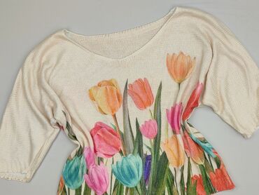 basic t shirty oversized: Women`s sweater, size 3XL (EU 46)