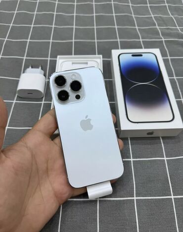 телефон fly iq4406: IPhone 14 Pro Max, 128 ГБ, Белый, Гарантия, Отпечаток пальца, Face ID