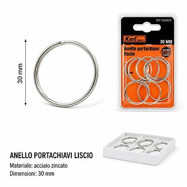 KMT Style prsten za ključeve – 30 mm, set 10 kom - Materijal: legura
