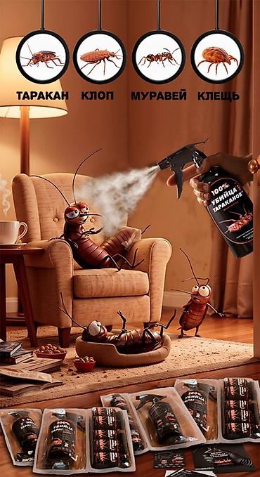 Другая бытовая химия и моющие средства: Средство от бытовых насекомых «100% Убийца тараканов» Назначение: - — 4