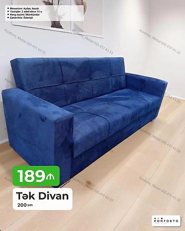 ucuz divanar: Məhsul: Tək divan – 200 sm Xüsusiyyətlər: - Mexanizm: açılan, bazalı — 1