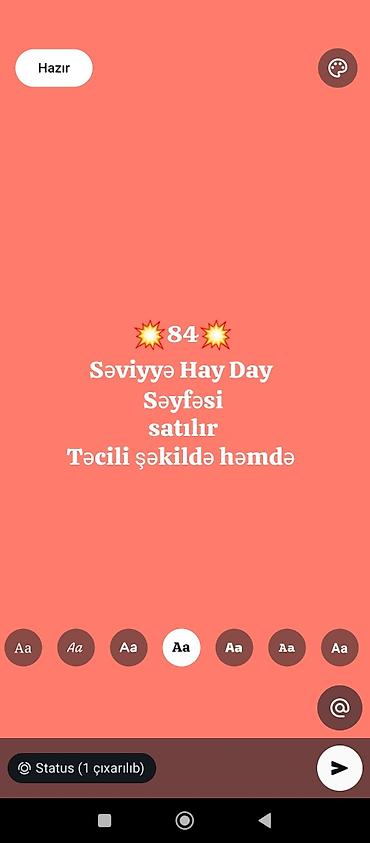 soyuducu 2 el: Hay Day oyunu üçün 84-cü səviyyəli hesab/səhifə satılır — 1