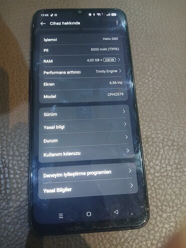 телефон флай fs407 stratus 6: Oppo A38, 4 GB, rəng - Qara, Kredit, Qırıq, Düyməli
