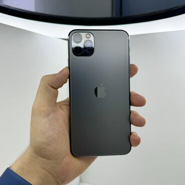 Apple iPhone: IPhone 11 Pro Max, Б/у, 256 ГБ, Черный, Чехол