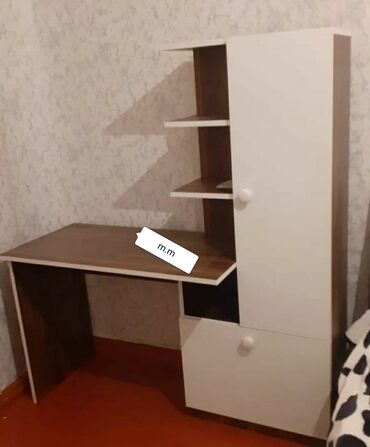 Uşaq masaları: Oğlan və qız üçün, Yeni, Siyirməli, Yazı masası, Stulsuz — 8