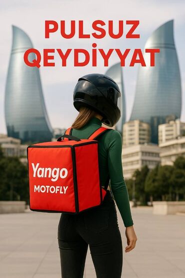 требуется водитель со своим авто: Moto-kuryer tələb olunur, Həftəlik ödəniş, Təcrübəsiz