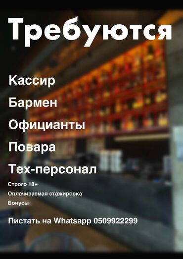 ищу работу бишкек официант: Ещё больше горячих вакансий Вы найдёте на нашей странице в Инстаграме