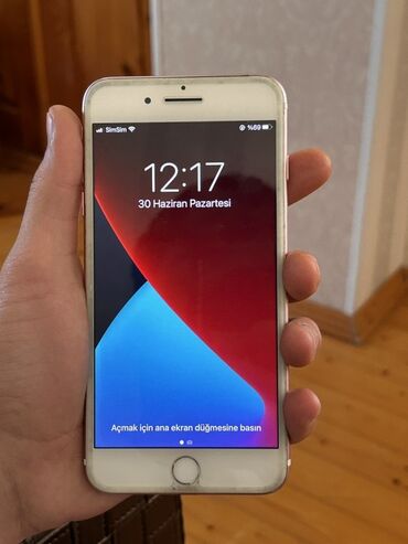 telfon ekranları: IPhone 7 Plus, 128 GB, Rose Gold, Zəmanət, Barmaq izi