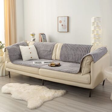 Örtüklər: Divan üçün Yeni rəng - Boz Yataq örtüyü, Ödənişli çatdırılma, Rayonlara çatdırılma — 2