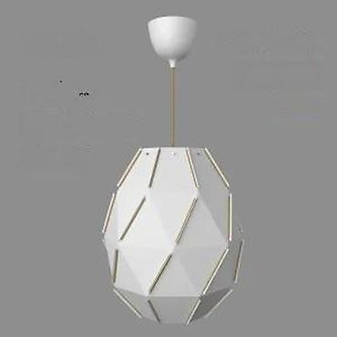 Stilski lusteri: Moderan viseći luster – geometrijski dizajn, bela mat - Tip — 11