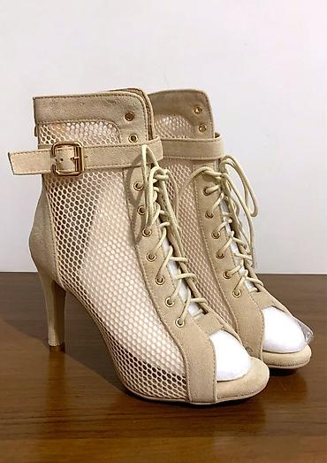 сапожки челси: Профессиональные туфли для танцев high heels. 38 размер, 9 см высота — 1