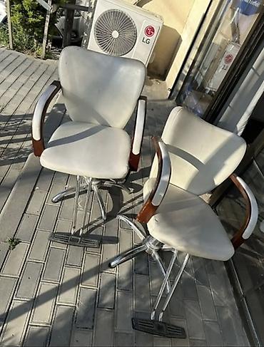 metbex mebel: Salon üçün 3 ədəd peşəkar kreslo Ayaqlarinda siniqliq var,duzeldilib — 1