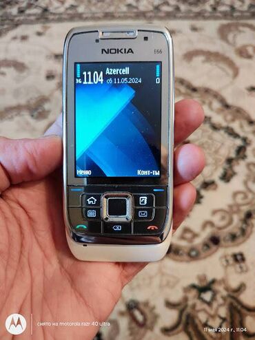 nokia 3310 mini: Nokia E66, rəng - Ağ