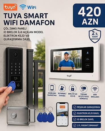 SuperSecGroup Olaraq Sizlərə Professional Tuya Smart Wifi Damafon Çöl lalafo.az -da SuperSecGroup Olaraq Sizlərə Professional Tuya Smart Wifi Damafon Çöl