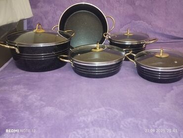 Tava-qazan dəstləri: 3 lu dest 55 tek 20 manat 32 sm derin tava 20m qapağı hər ikisinə -da lalafo.az — 5 Tava-qazan dəstləri: 3 lu dest 55 tek 20 manat 32 sm derin tava 20m qapağı hər ikisinə — 5