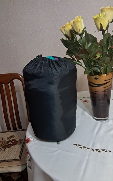 спальный мешок купить: Спальный мешок- кокон. Чёрный с Цветными ставками! Новый!!! Фабричный!