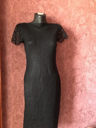 женское платье из вельвета: Вечернее платье, Миди, L (EU 40)