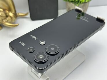 телефон сяоми: Redmi, Redmi Note 13, Колдонулган, 128 ГБ, түсү - Кара, 2 SIM