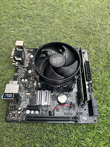 Masaüstü kompüterlər və iş stansiyaları: - ASRock H310CM-DVS P4.20 anakart - Intel Core i3-9100, 3.60 GHz — 1